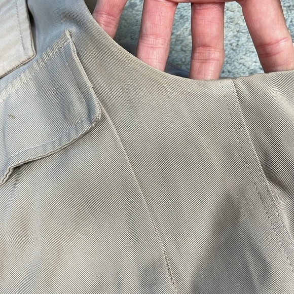 All Saints Aiya Sleeveless Cargo Utility Vest Jacket Gilet Beige Sz 6 - Picture 10 of 15